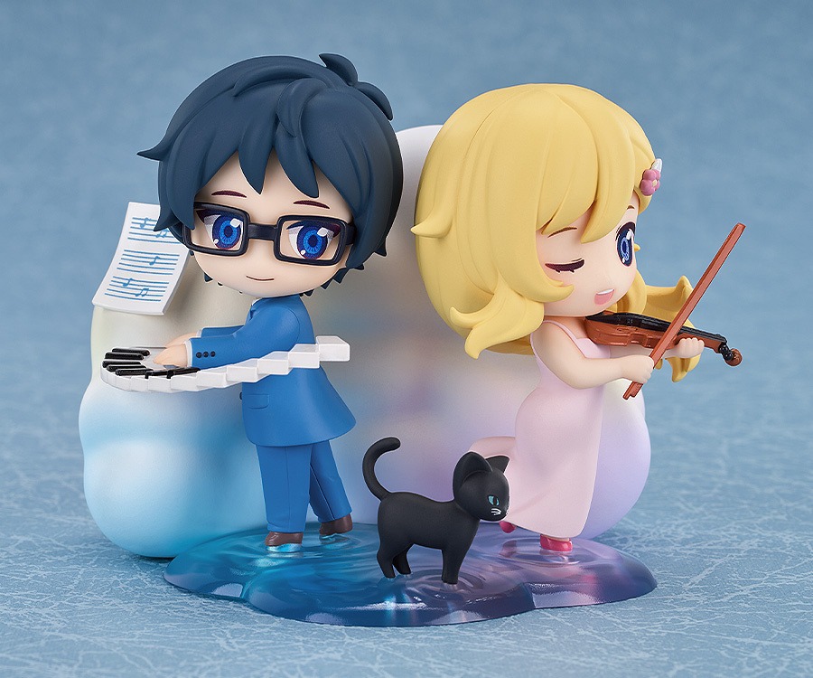 Qset+ Deformed Figure Miyazono Kaori & Arima Kousei - Shigatsu wa Kimi no Uso By Good Smile Arts Shanghai