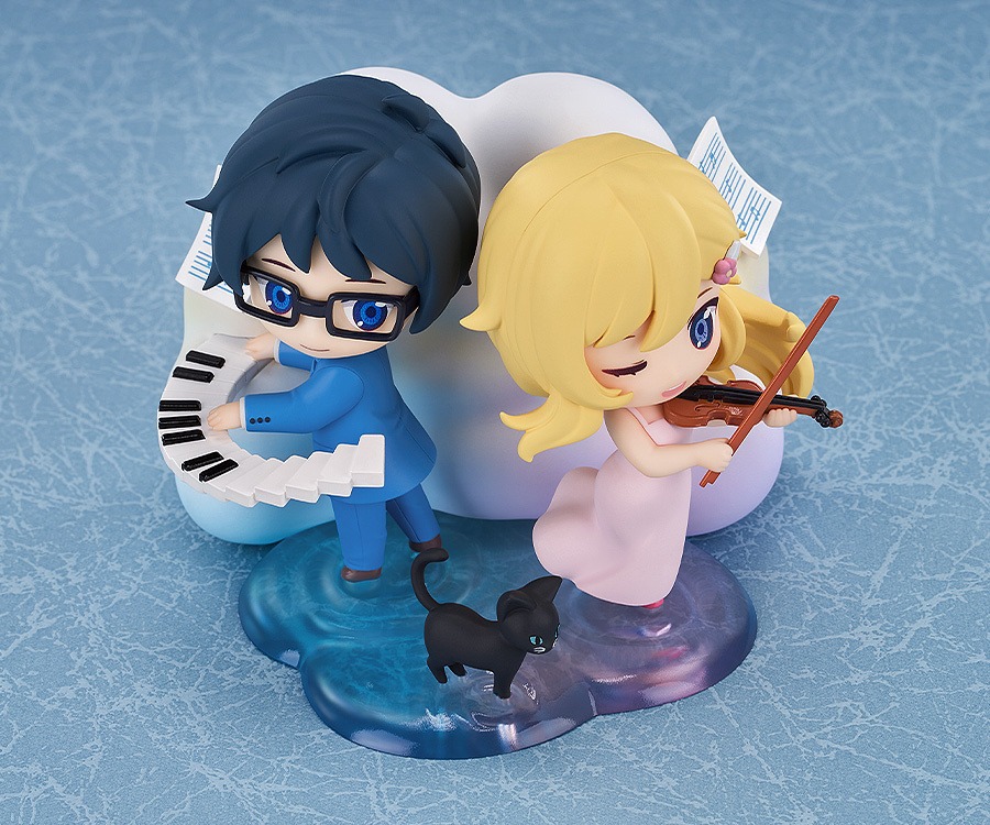 Qset+ Deformed Figure Miyazono Kaori & Arima Kousei - Shigatsu wa Kimi no Uso By Good Smile Arts Shanghai