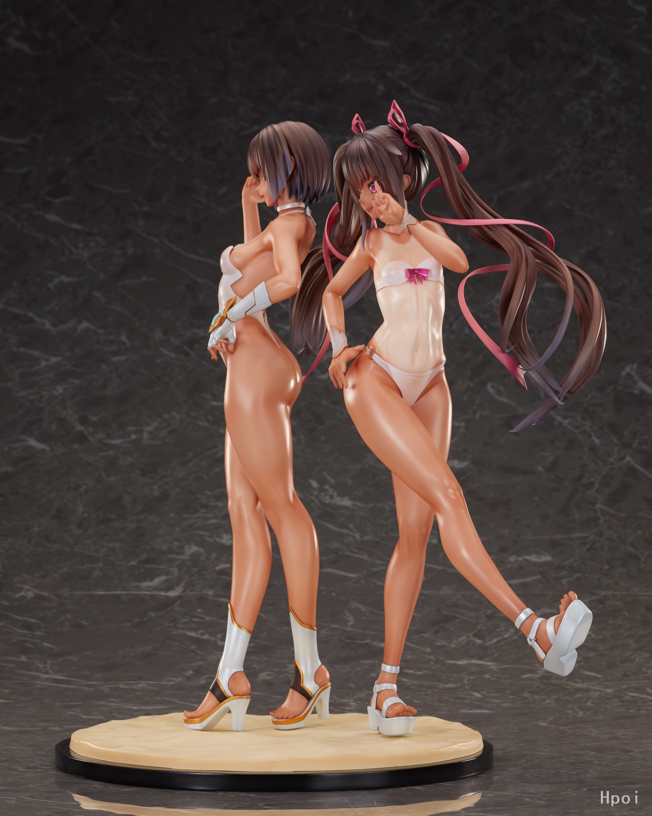 [Set of 2] Scaled Figure 1/6 Adult & Young Yukikaze - Swimsuit Ver. Taimanin RPGX By Magi Arts