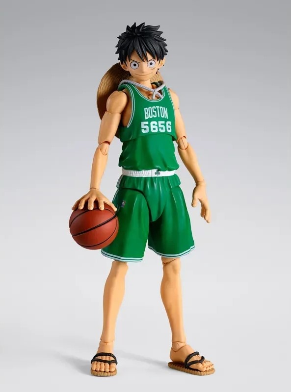 SHF S.H.Figuarts MONKEY.D.LUFFY BOSTON CELTICS ver. - ONE PIECE×NBA By Premium Bandai