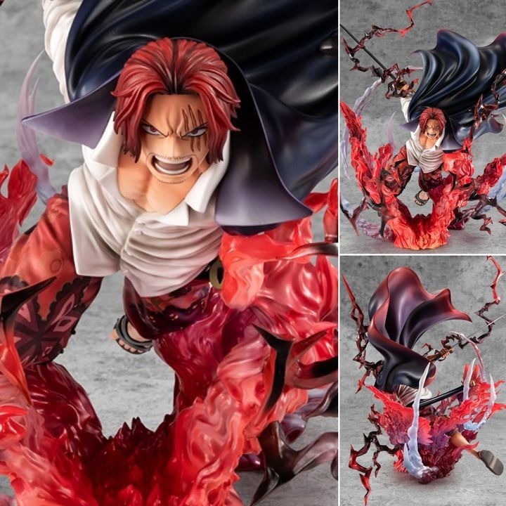 Exclusive Figure One Piece Portrait of Pirates SA-MAXIMUM Red-Haired Pirates Captain Shanks - Kamusari Version BY MEGAHOUSE