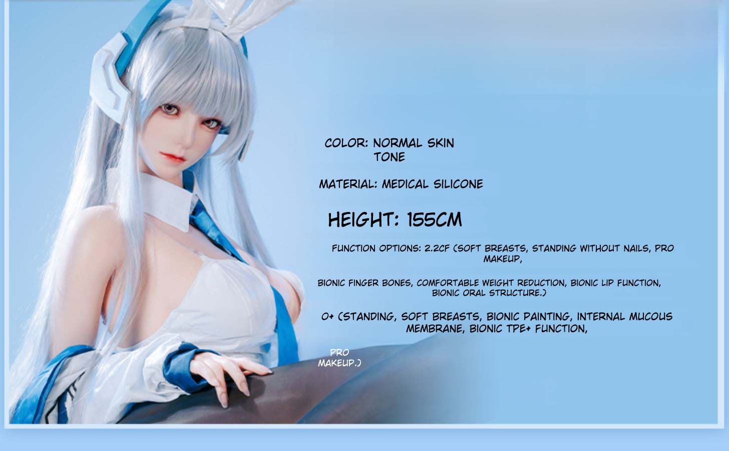 [Cast-Off] Real Life Size Full Silicone Action Figure (155cm) Asuna Ichinose - Blue Archive By Bi Zhi Liang