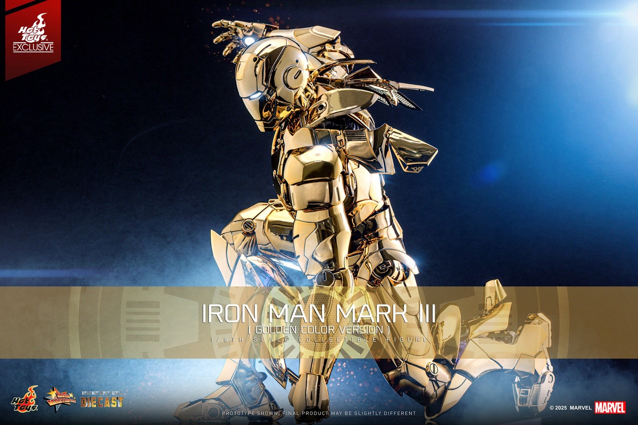 [READY STOCK ITEM] Action Figure 1/6 IRON MAN MARK III GOLDEN COLOR VER. By Hot Toys