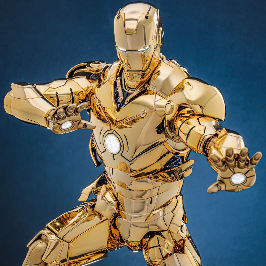 [READY STOCK ITEM] Action Figure 1/6 IRON MAN MARK III GOLDEN COLOR VER. By Hot Toys