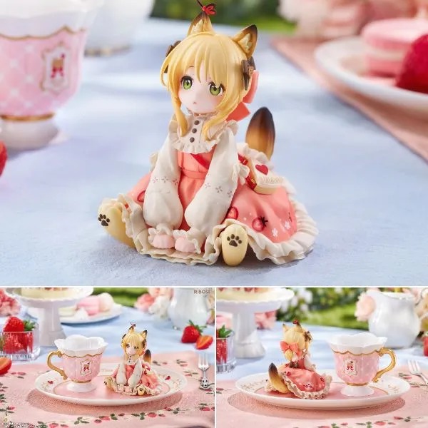 Deformed Figure DLC Series Orange Cat - Tea Time Cats By RIBOSE