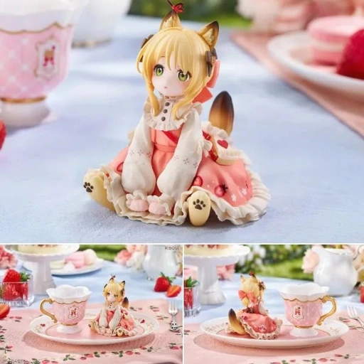 Deformed Figure DLC Series Orange Cat - Tea Time Cats By RIBOSE