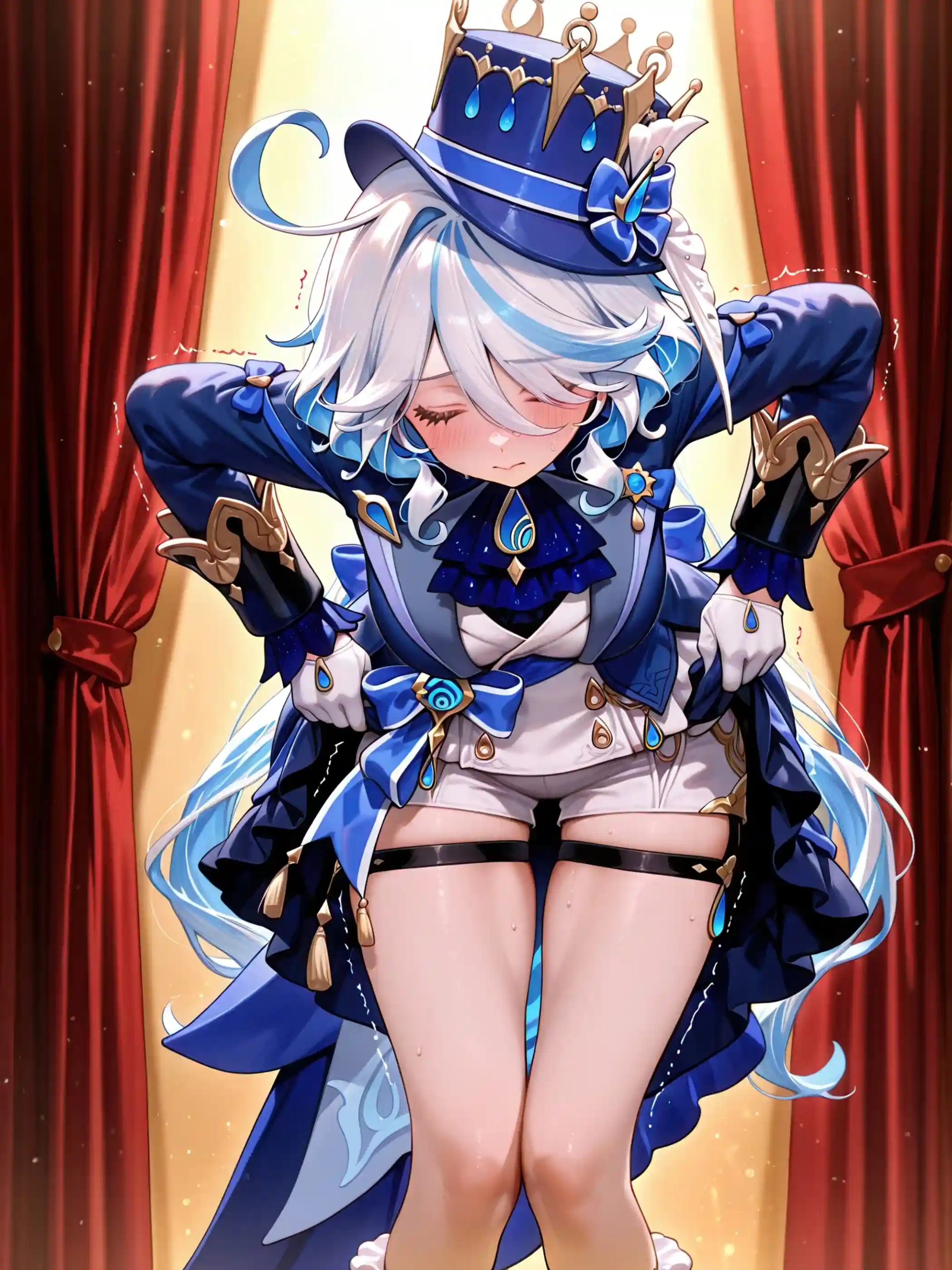 AI Anime Digital Comic Furina - Genshin Impact R18 NSFW Bundle - 280 Ultra HD Lewd Images Pack (English & Chinese Language)