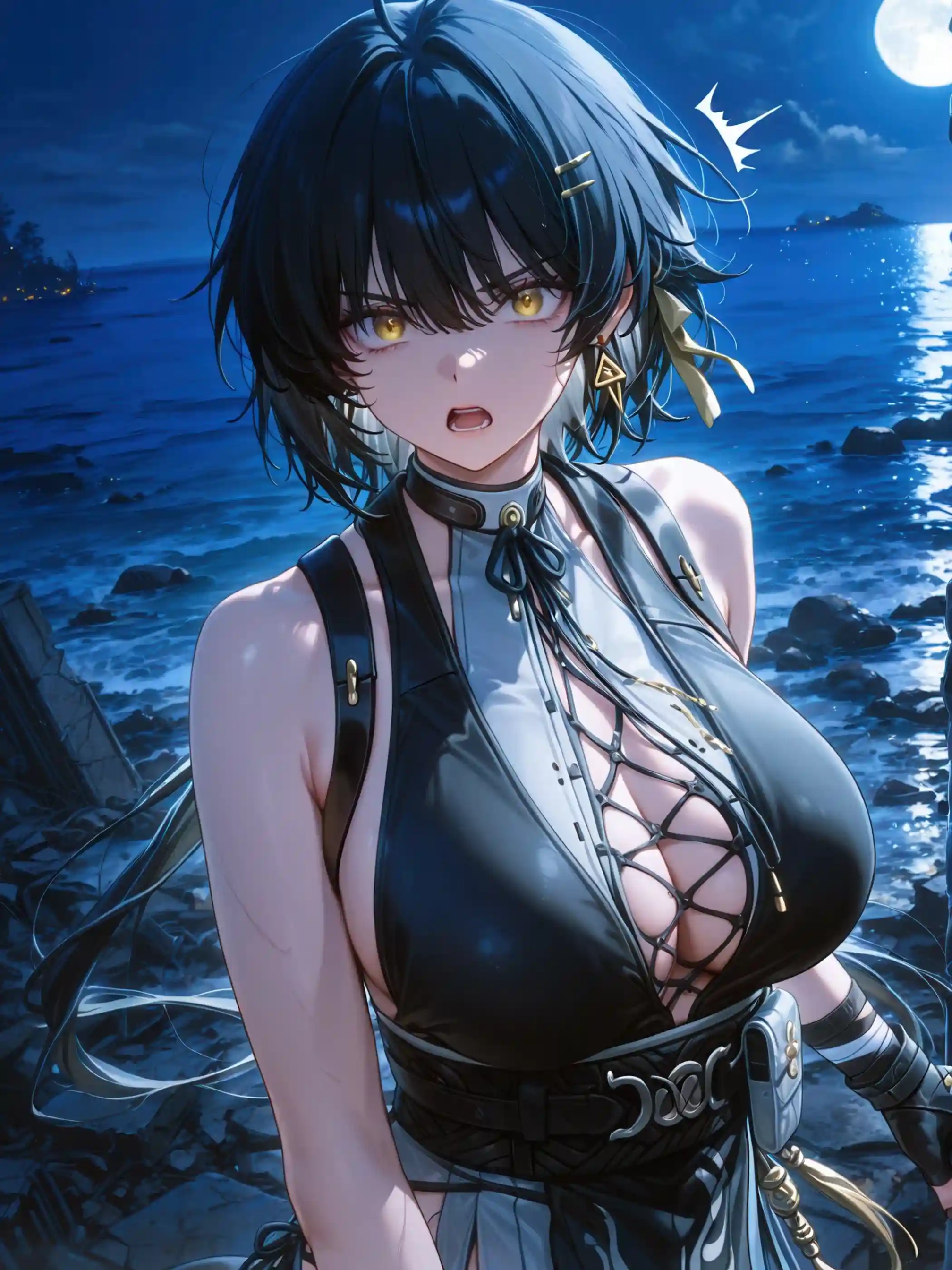 AI Anime Digital Comic Female Rover Wuthering Waves R18 NSFW Bundle - 260 Ultra HD Lewd Images Pack (English & Chinese Language)