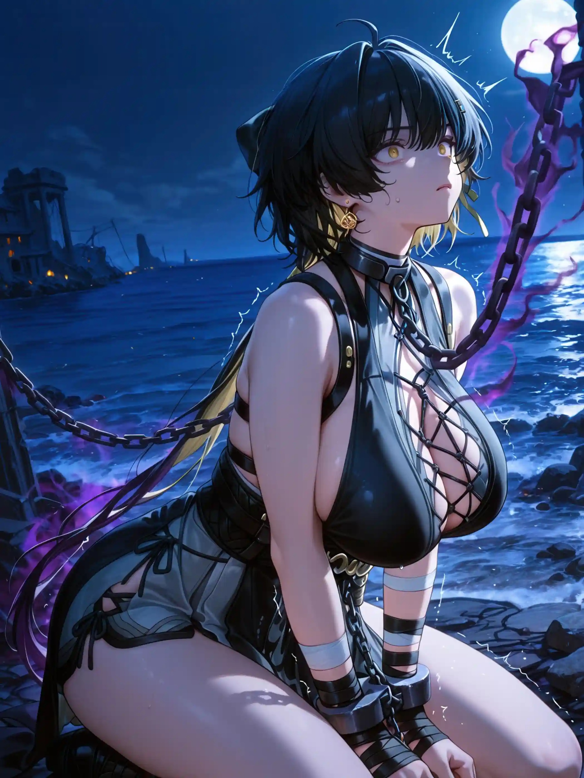 AI Anime Digital Comic Female Rover Wuthering Waves R18 NSFW Bundle - 260 Ultra HD Lewd Images Pack (English & Chinese Language)