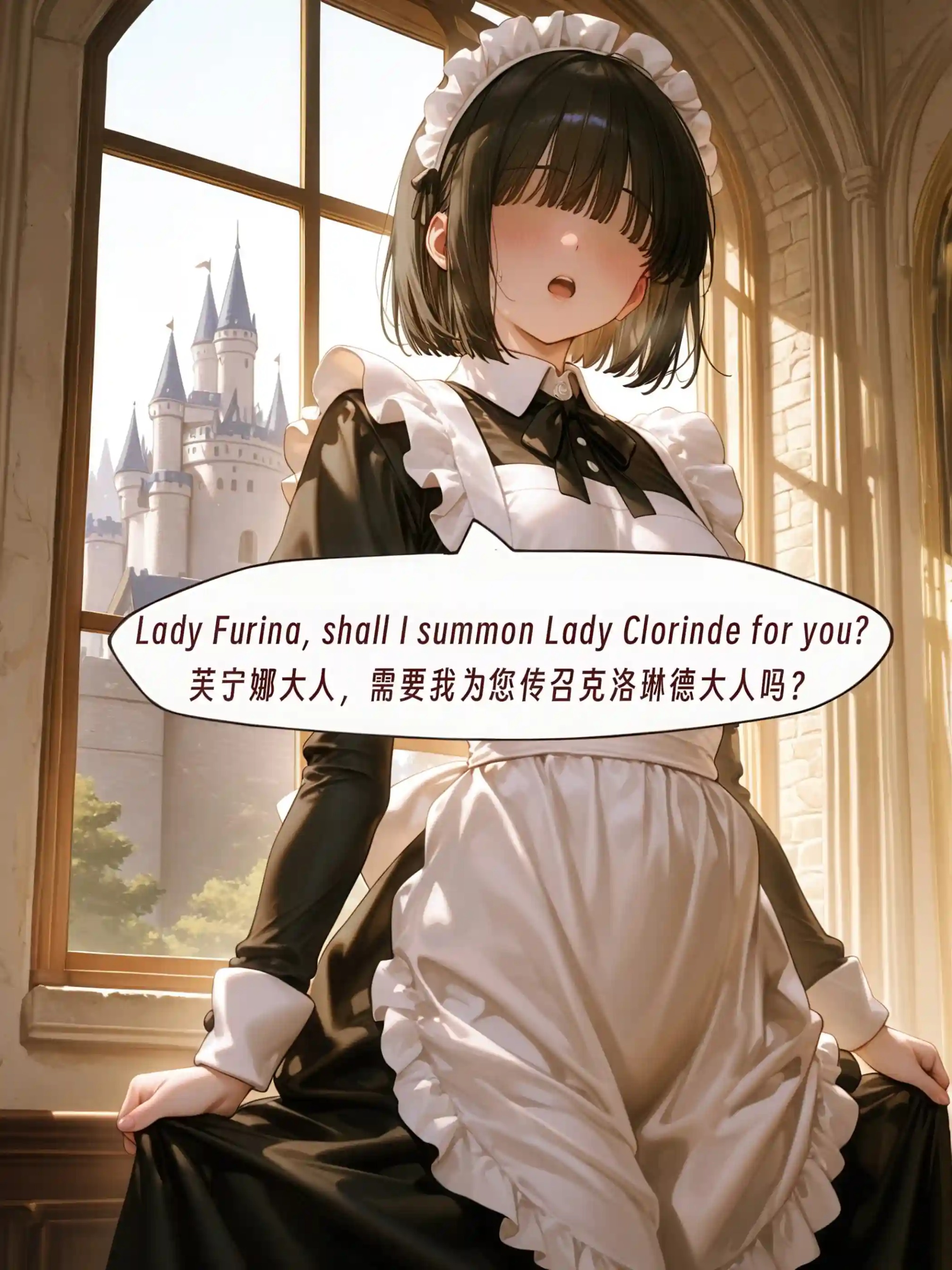 AI Anime Digital Comic Furina - Genshin Impact R18 NSFW Bundle - 280 Ultra HD Lewd Images Pack (English & Chinese Language)