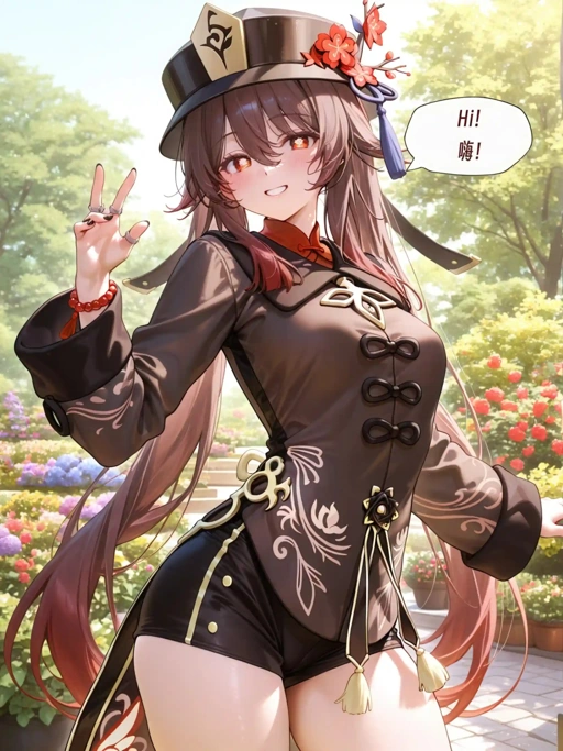 AI Anime Digital Comic Hu Tao & Furina - Genshin Impact R18 NSFW Bundle - 263 Ultra HD Lewd Images Pack (English & Chinese Language)