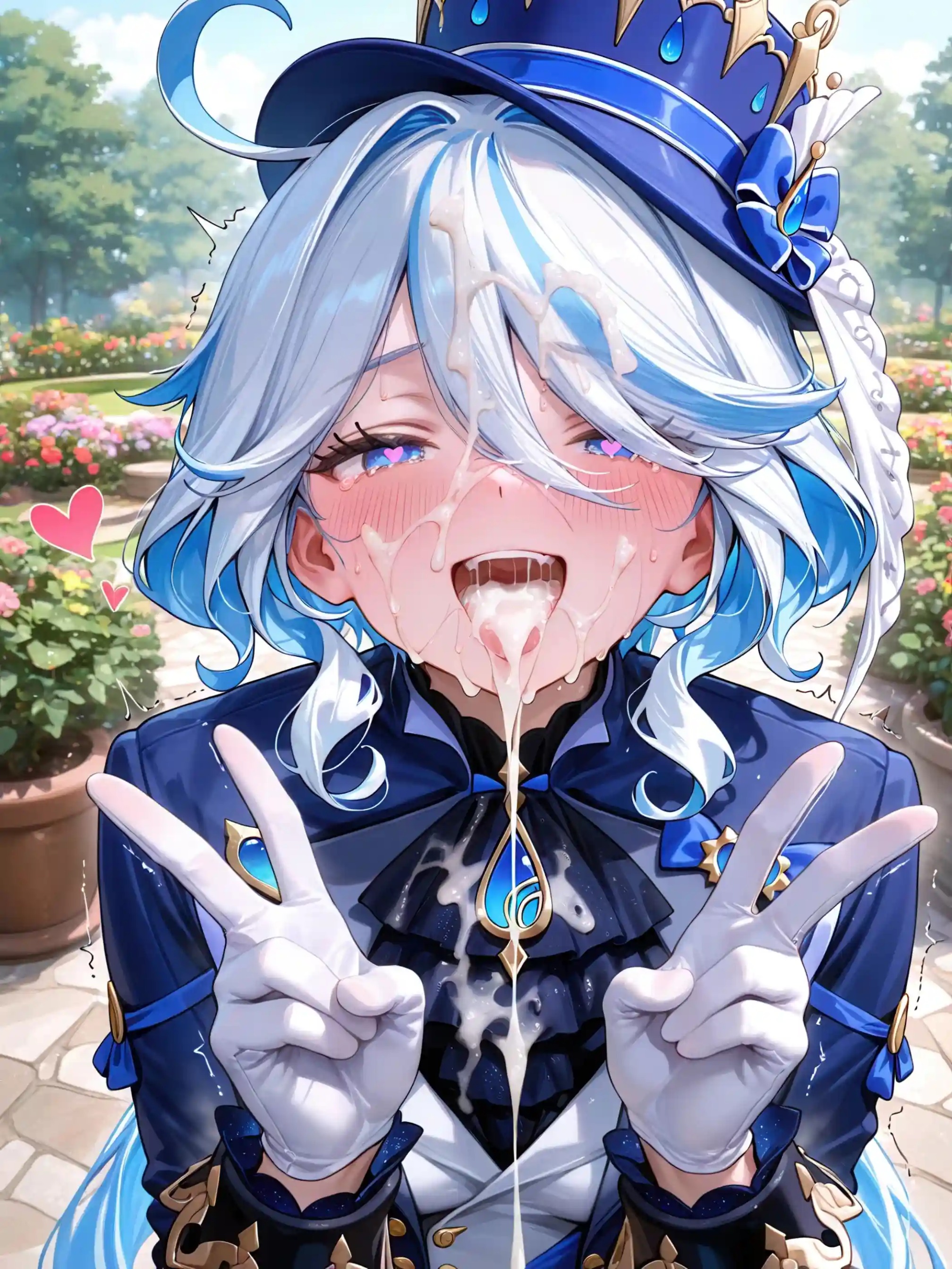 AI Anime Digital Comic Hu Tao & Furina - Genshin Impact R18 NSFW Bundle - 263 Ultra HD Lewd Images Pack (English & Chinese Language)