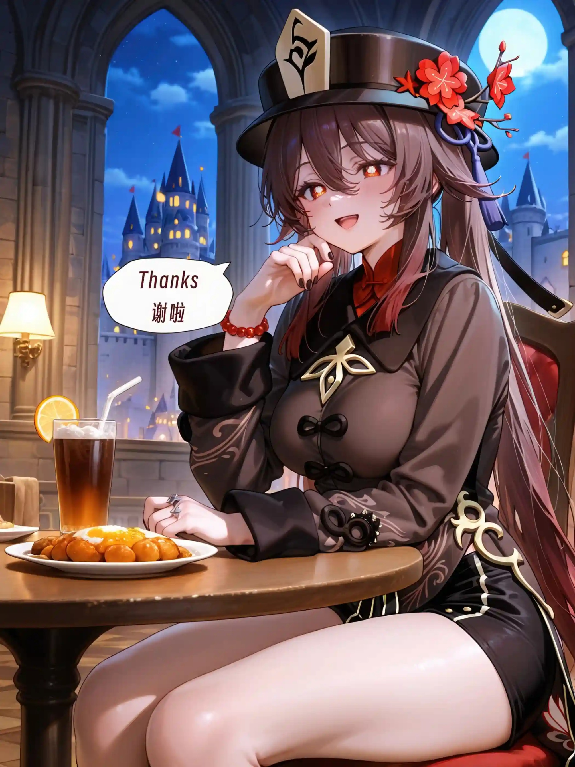 AI Anime Digital Comic Hu Tao & Furina - Genshin Impact R18 NSFW Bundle - 263 Ultra HD Lewd Images Pack (English & Chinese Language)