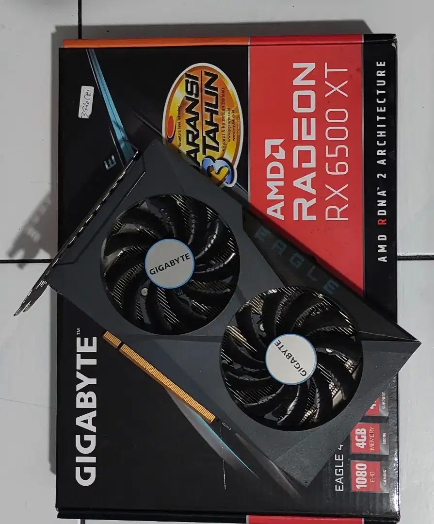 [READY STOCK ITEM] (Kondisi Bekas) VGA AMD Radeon RX 6500 XT Gigabyte Eagle