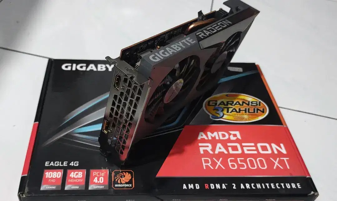 [READY STOCK ITEM] (Kondisi Bekas) VGA AMD Radeon RX 6500 XT Gigabyte Eagle