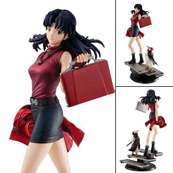 Gals Series Figure Katsuragi Misato & Penpen - Neon Genesis Evangelion (Re-Release) By MegaHouse