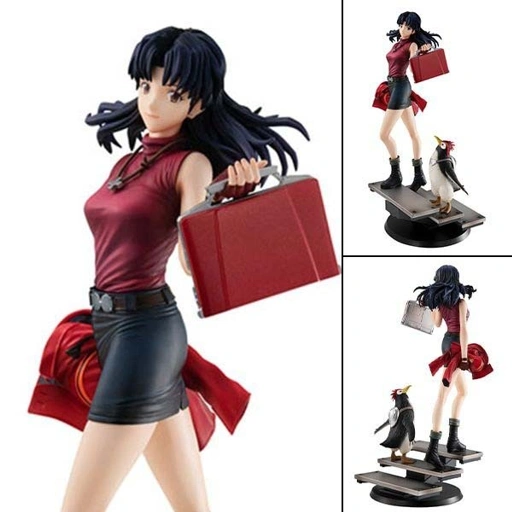 Image of Gals Series Figure Katsuragi Misato & Penpen - Neon Genesis Evangelion (Re-Release) By MegaHouse