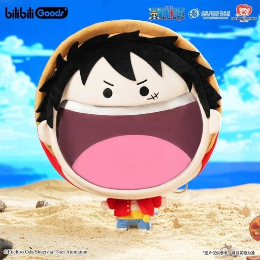 Image of [READY STOCK ITEM] Monkey D. Luffy UWA Series Head Mascot BIG Ita Bag - One Piece (32x42cm) By bilibili Goods