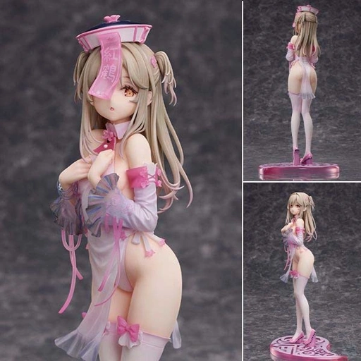 Image of Scaled Figure 1/7 Original Pink Jiangshi - Illustration by Anmi By Design COCO