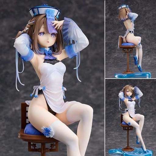 Image of Scaled Figure 1/7 Original Blue Jiangshi - Illustration by Anmi By Design COCO