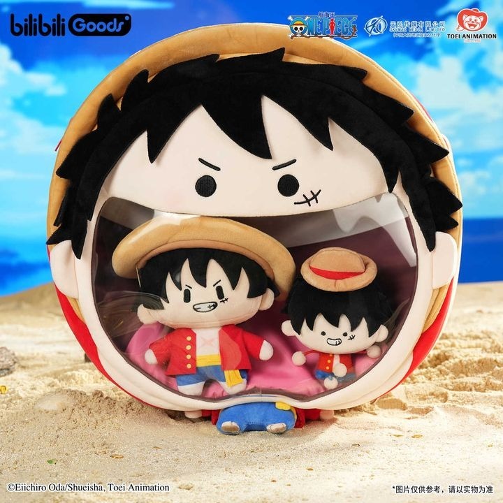 [READY STOCK ITEM] Monkey D. Luffy UWA Series Head Mascot BIG Ita Bag - One Piece (32x42cm) By bilibili Goods