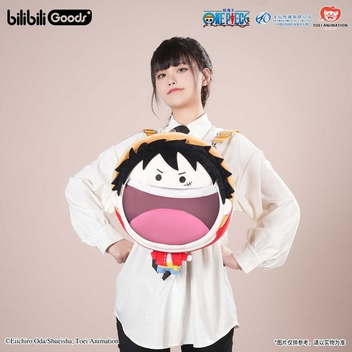 [READY STOCK ITEM] Monkey D. Luffy UWA Series Head Mascot BIG Ita Bag - One Piece (32x42cm) By bilibili Goods