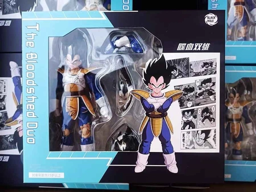 Image of [READY STOCK ITEM] [Set Of 2] Action Figure 1/12 Vegeta Saiyan Saga Ver. Not SHF By Premium Third Party Brand