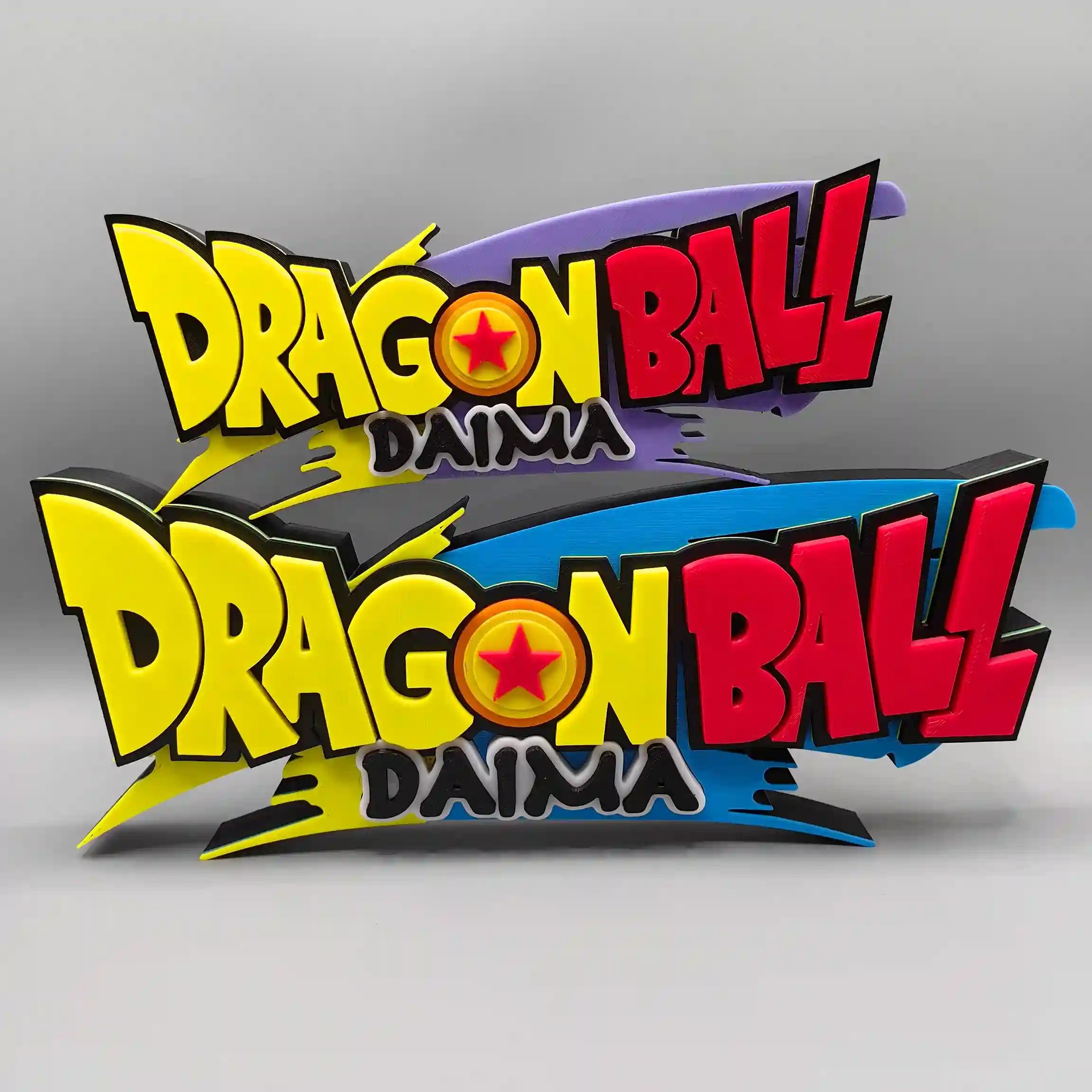 Epic 3D Printed Dragon Ball Daima Logo Display Standee - The Ultimate Anime Shelf Sign! By Otaku Kingdom