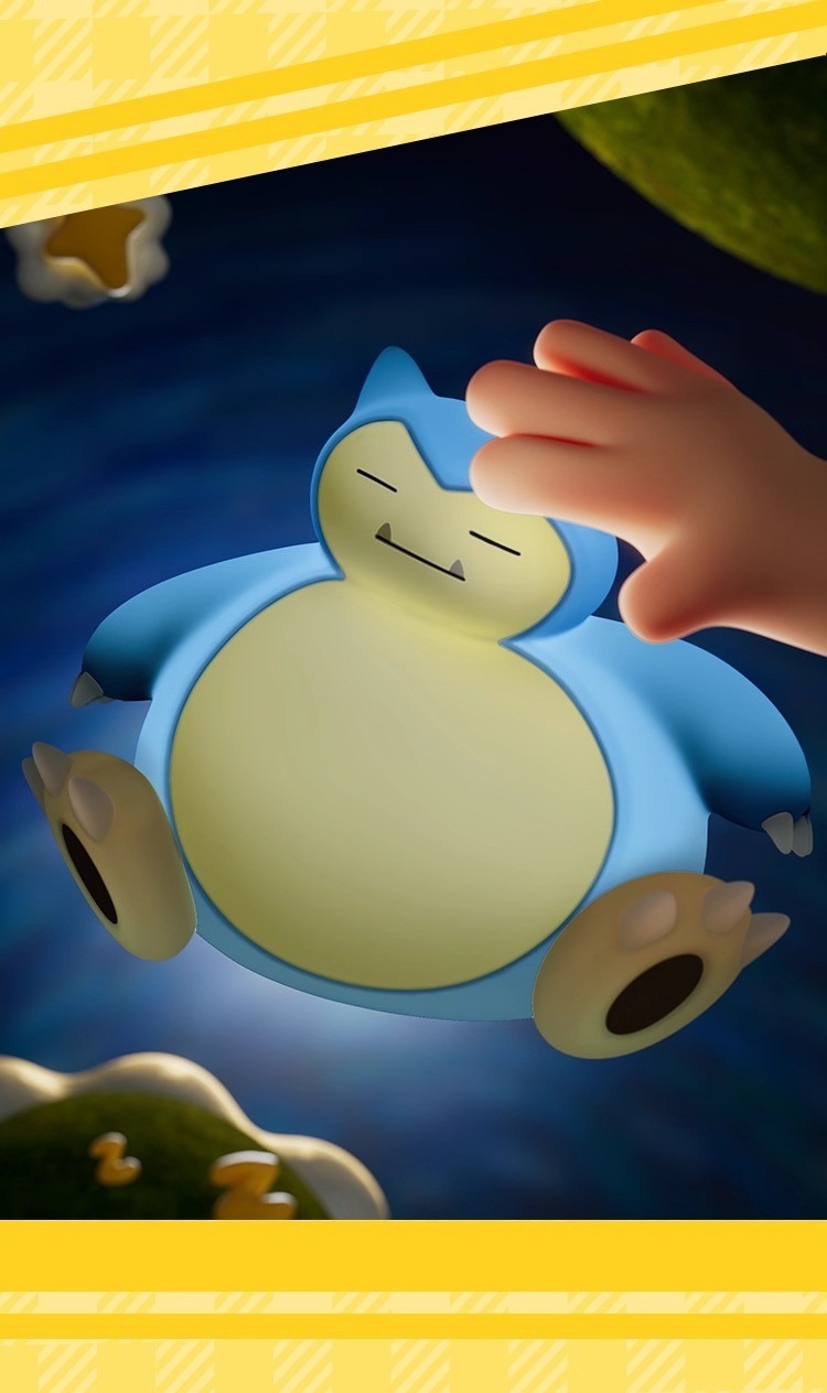 Snorlax ~ Cute Sitting Pose ~ LED Night Light Lamp - Pokemon (15cm) By LANGBOWANG