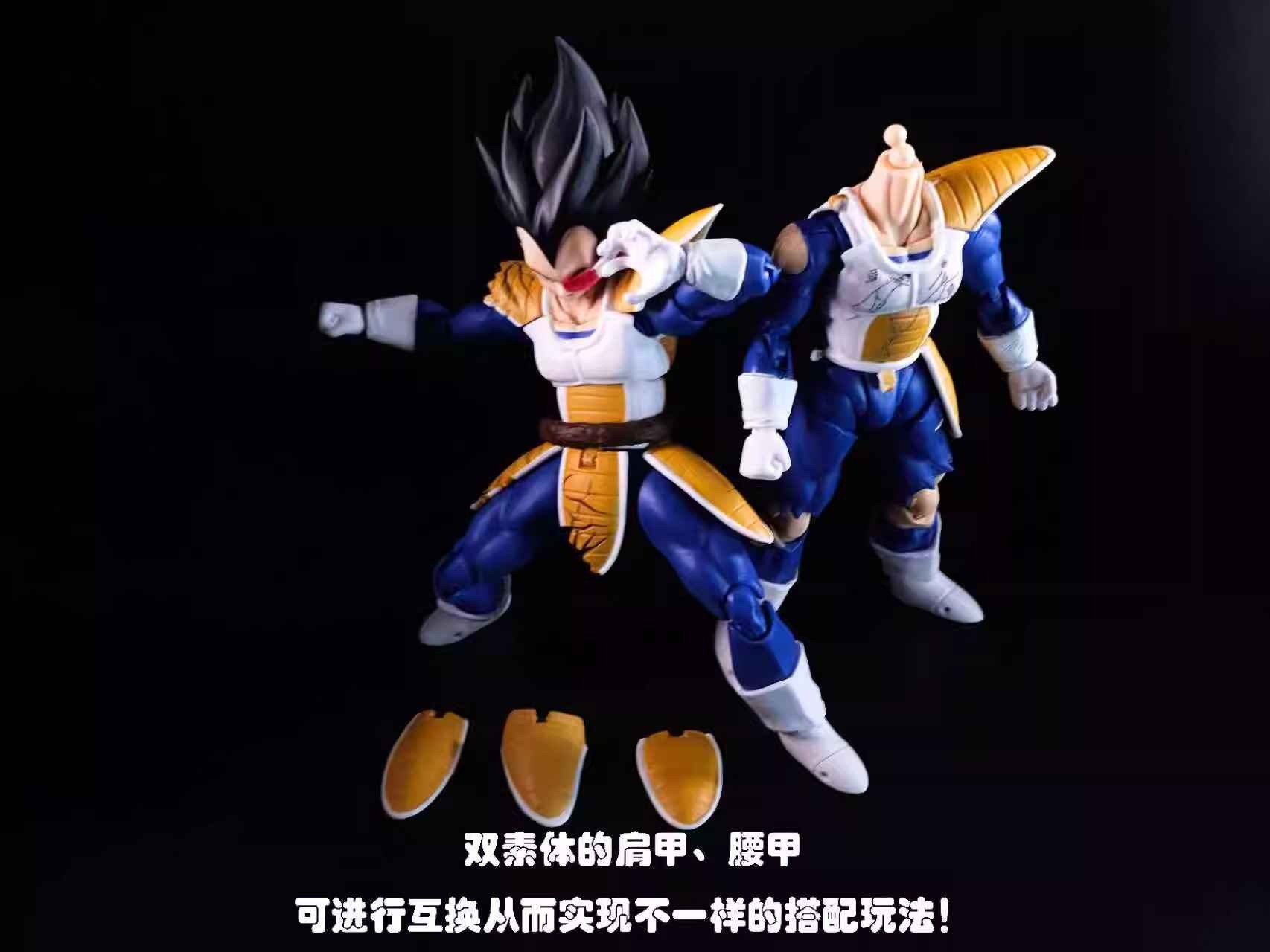 [READY STOCK ITEM] [Set Of 2] Action Figure 1/12 Vegeta Saiyan Saga Ver. Not SHF By Premium Third Party Brand