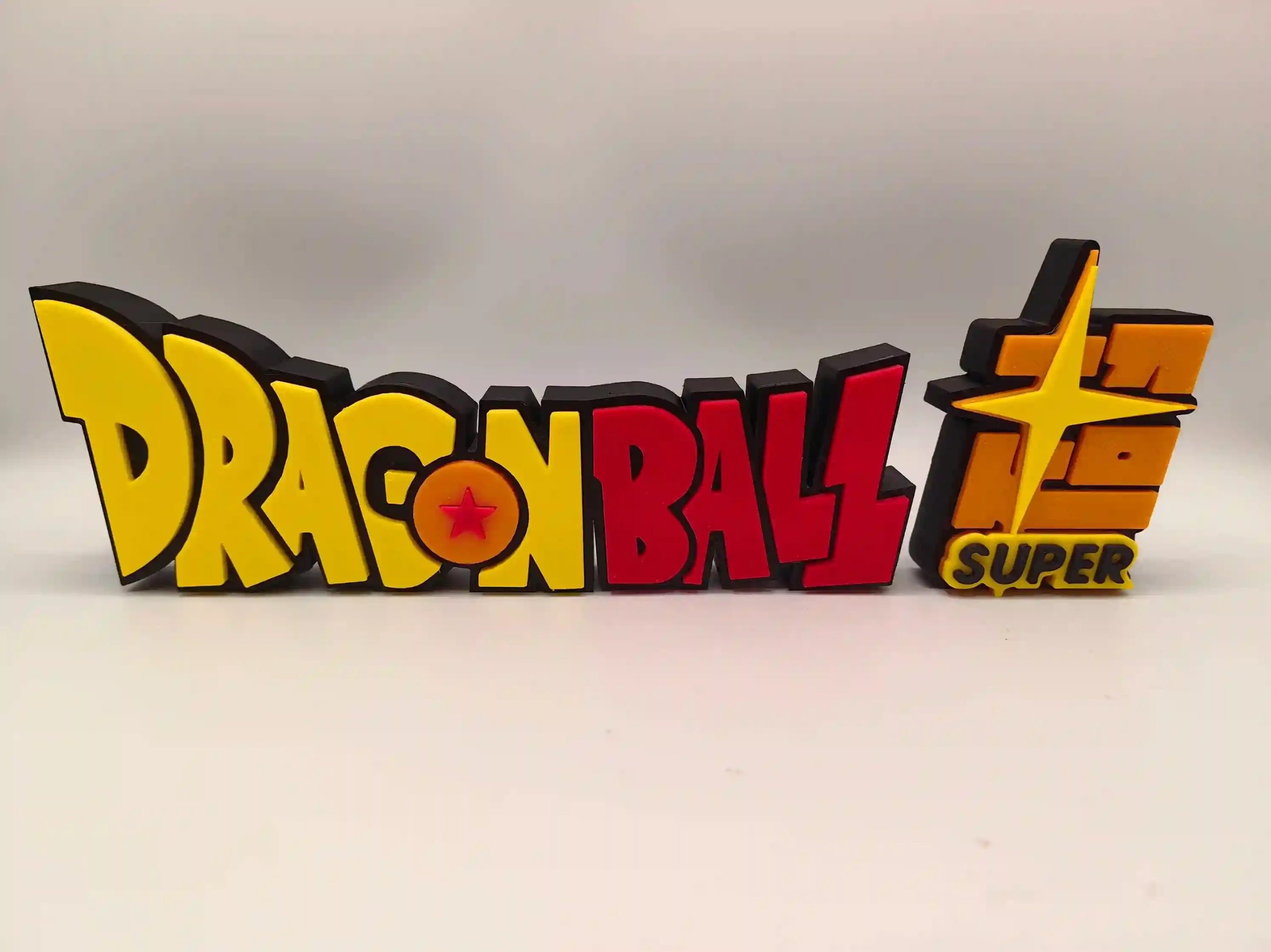 Epic 3D Printed Dragon Ball / Z / GT / Super Logo Display Standee - The Ultimate Anime Shelf Sign! By Otaku Kingdom