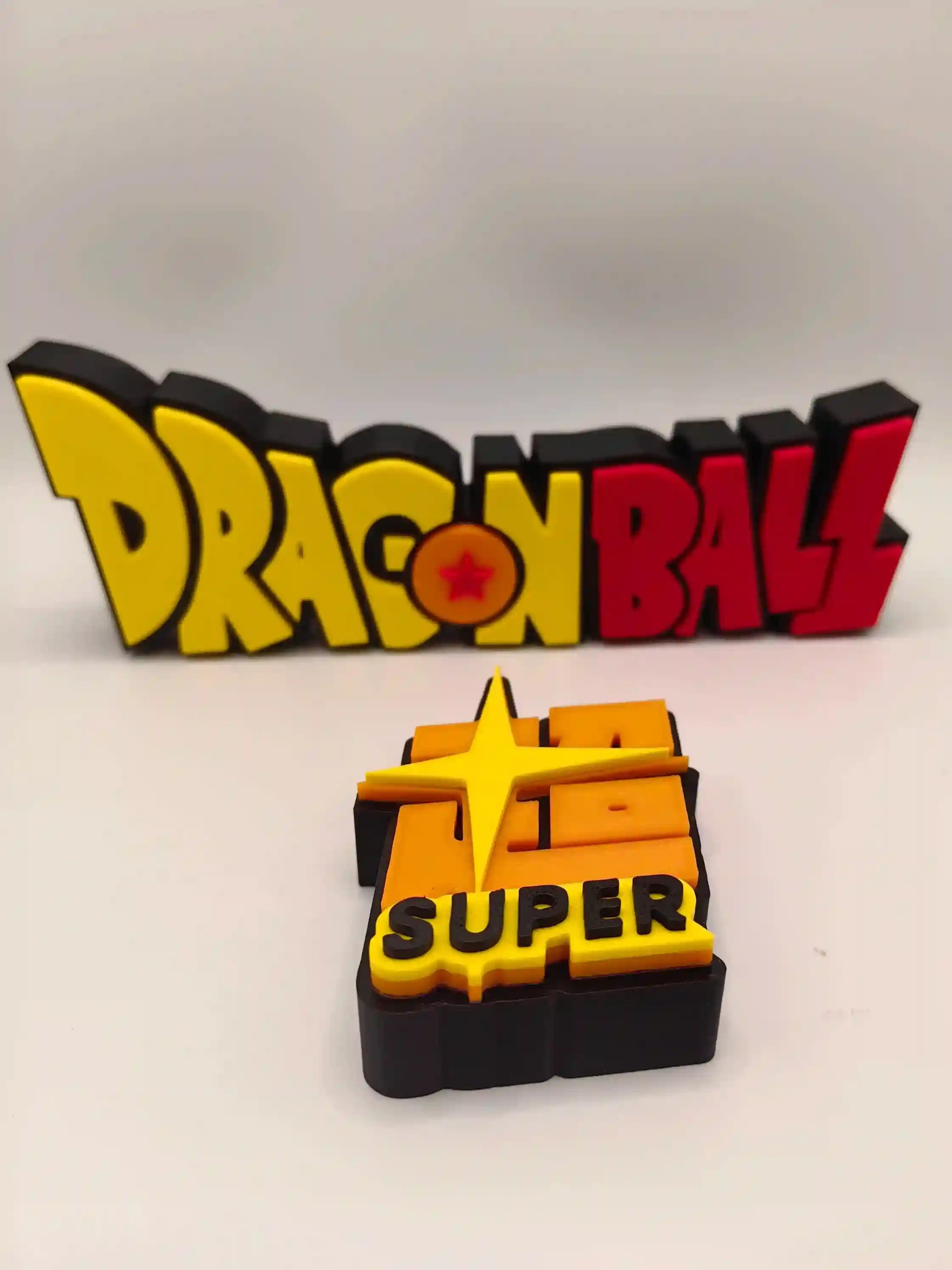 Epic 3D Printed Dragon Ball / Z / GT / Super Logo Display Standee - The Ultimate Anime Shelf Sign! By Otaku Kingdom