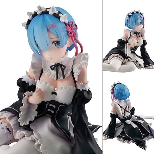 Image of Melty Princess Figure Palm Size Rem - Re:Zero Kara Hajimeru Isekai Seikatsu (Re-Release) By MegaHouse