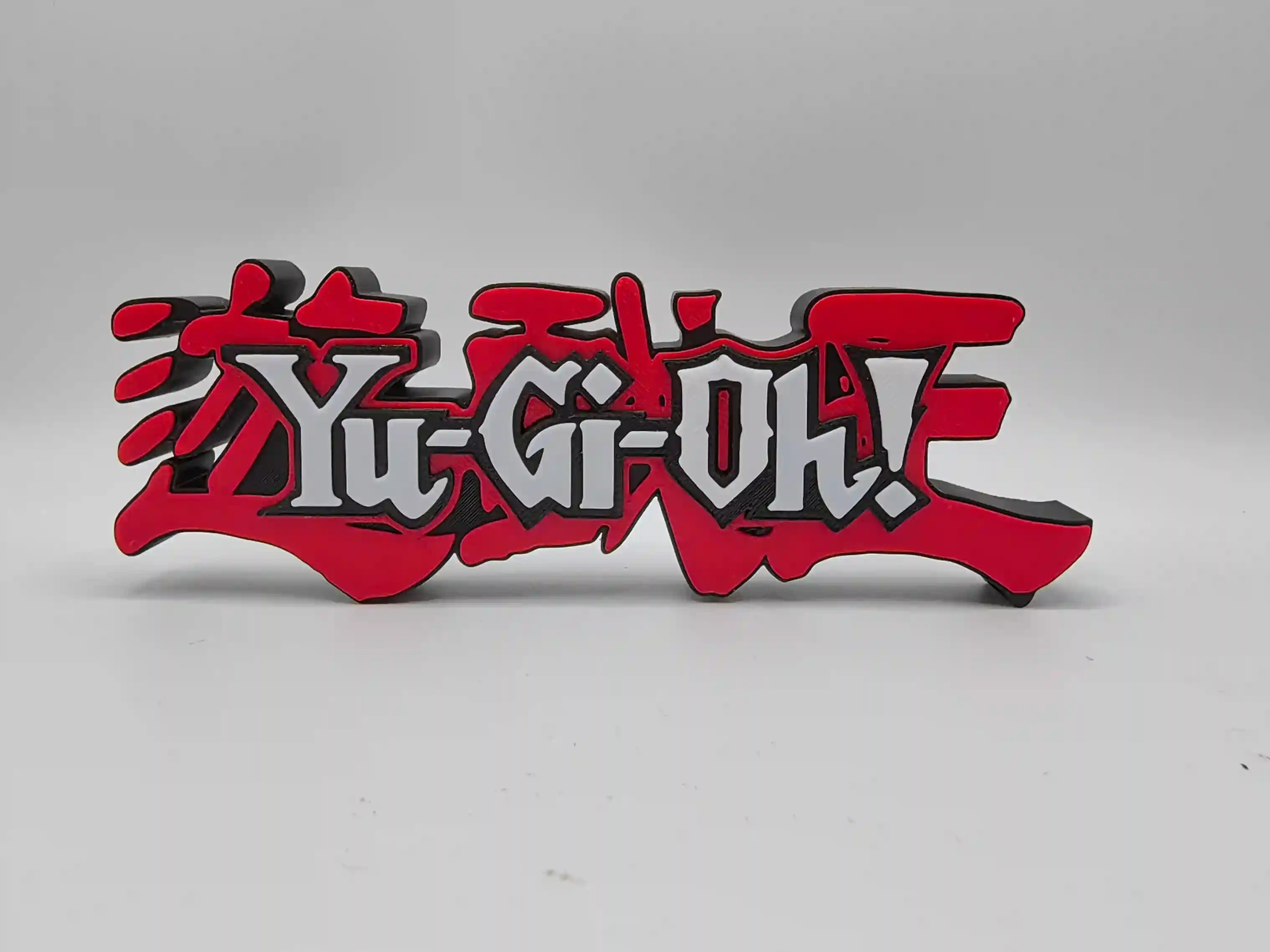 Epic 3D Printed Yugioh Duel Monsters Logo Display Standee - The Ultimate Anime Shelf Sign! By Otaku Kingdom