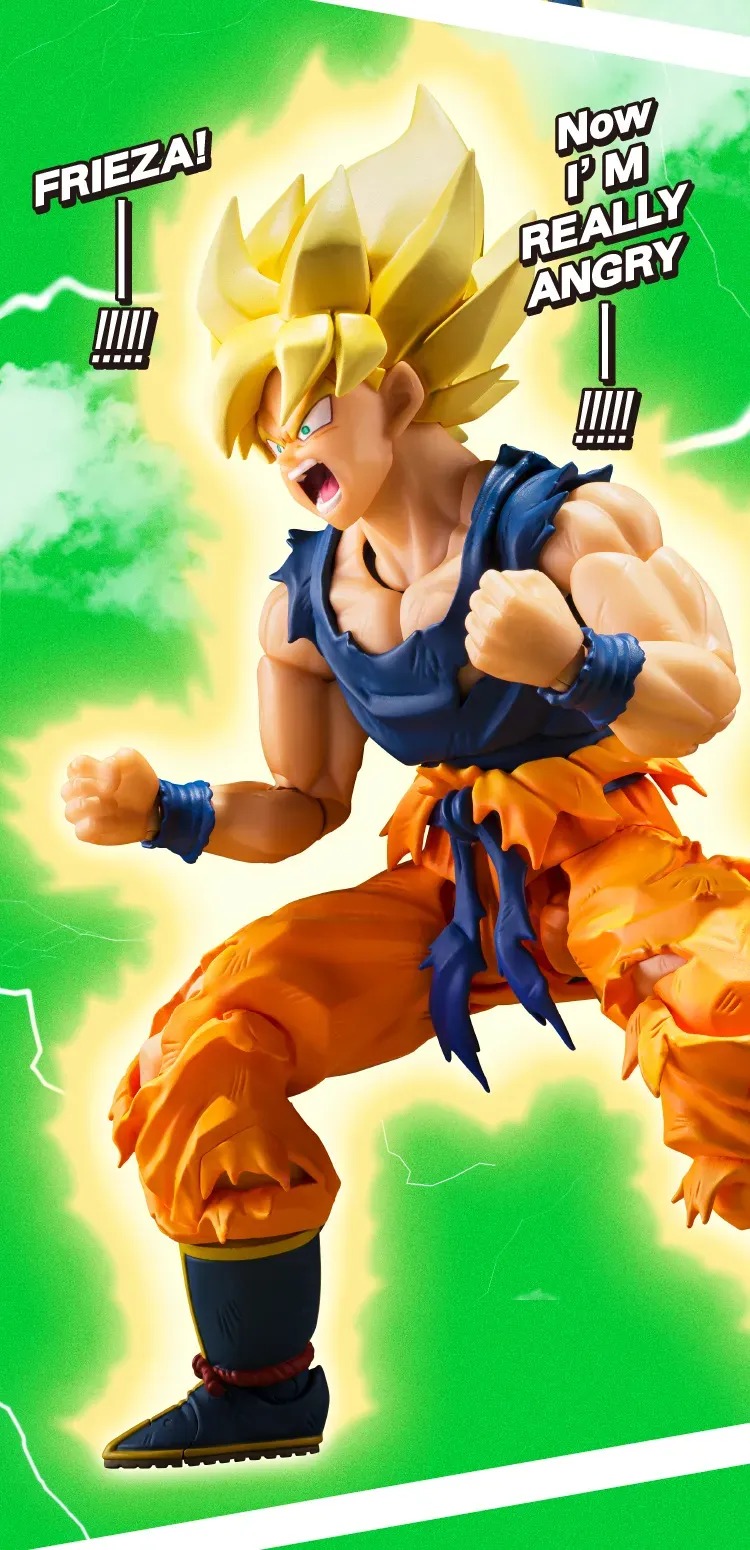 SHF S.H.Figuarts Super Saiyan Son Goku Fighter Of Rage - Dragon Ball Z By Premium Bandai
