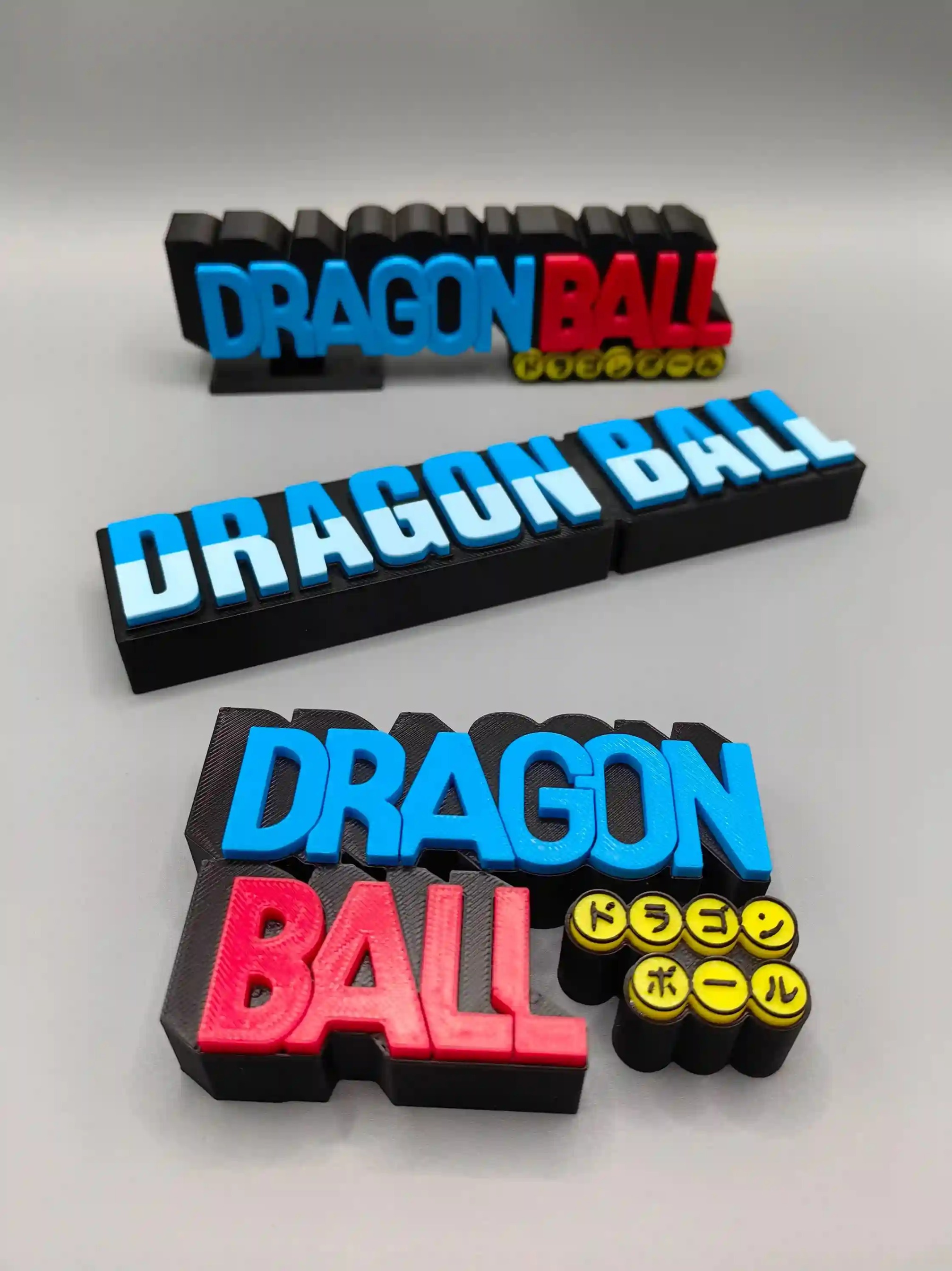 Epic 3D Printed Dragon Ball / Z / GT / Super Logo Display Standee - The Ultimate Anime Shelf Sign! By Otaku Kingdom