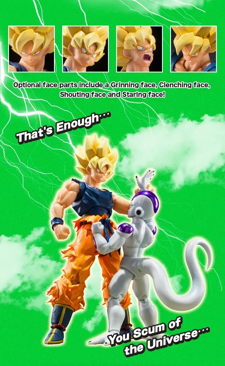 SHF S.H.Figuarts Super Saiyan Son Goku Fighter Of Rage - Dragon Ball Z By Premium Bandai