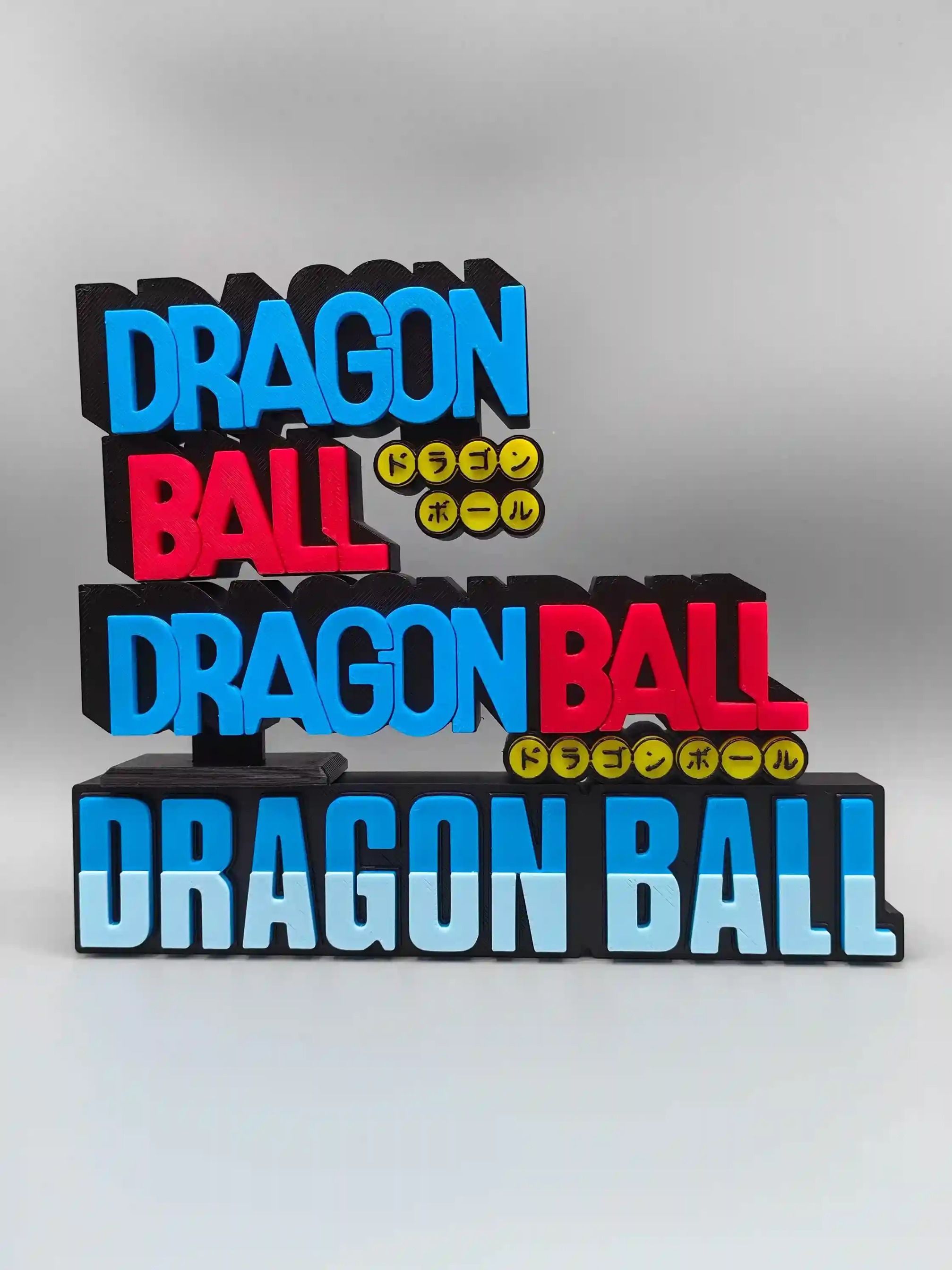 Epic 3D Printed Dragon Ball / Z / GT / Super Logo Display Standee - The Ultimate Anime Shelf Sign! By Otaku Kingdom