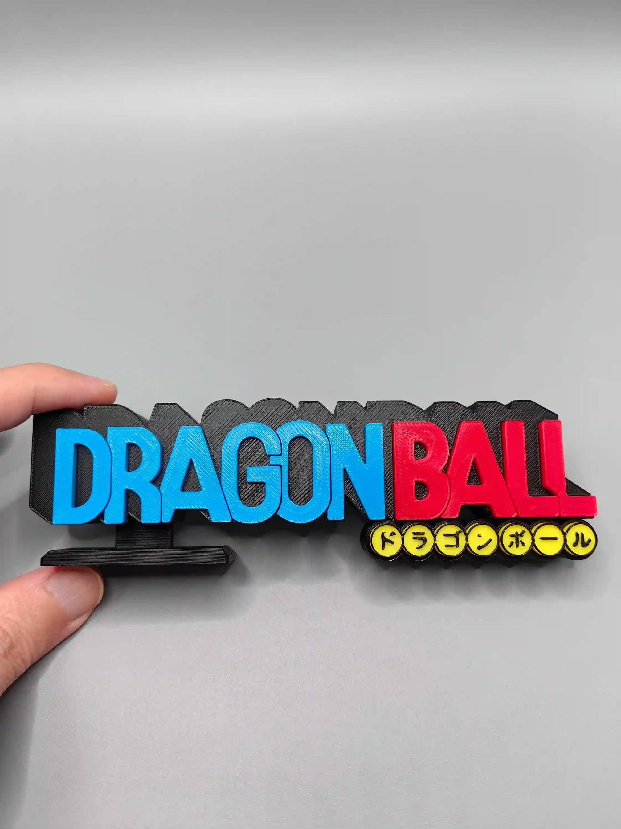 Epic 3D Printed Dragon Ball / Z / GT / Super Logo Display Standee - The Ultimate Anime Shelf Sign! By Otaku Kingdom