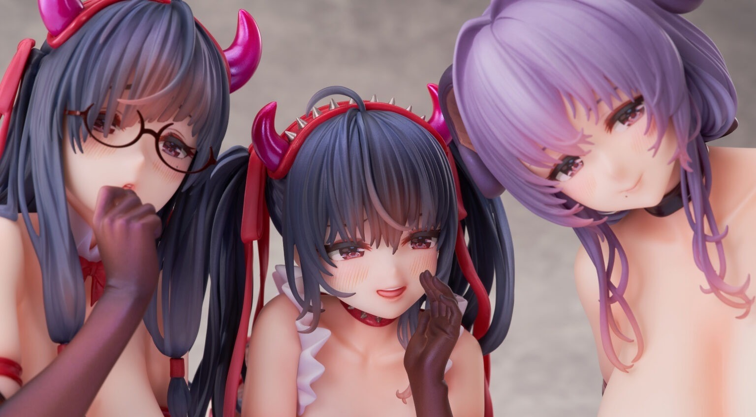 [Set of 3] [With Bonus] [Cast Off] Scaled Figure 1/5 Sakuma Shiori & Sakuma Shizune & Sakuma Shizuku - Succubus Homestay Illustration by Ogre By HOTVENUS