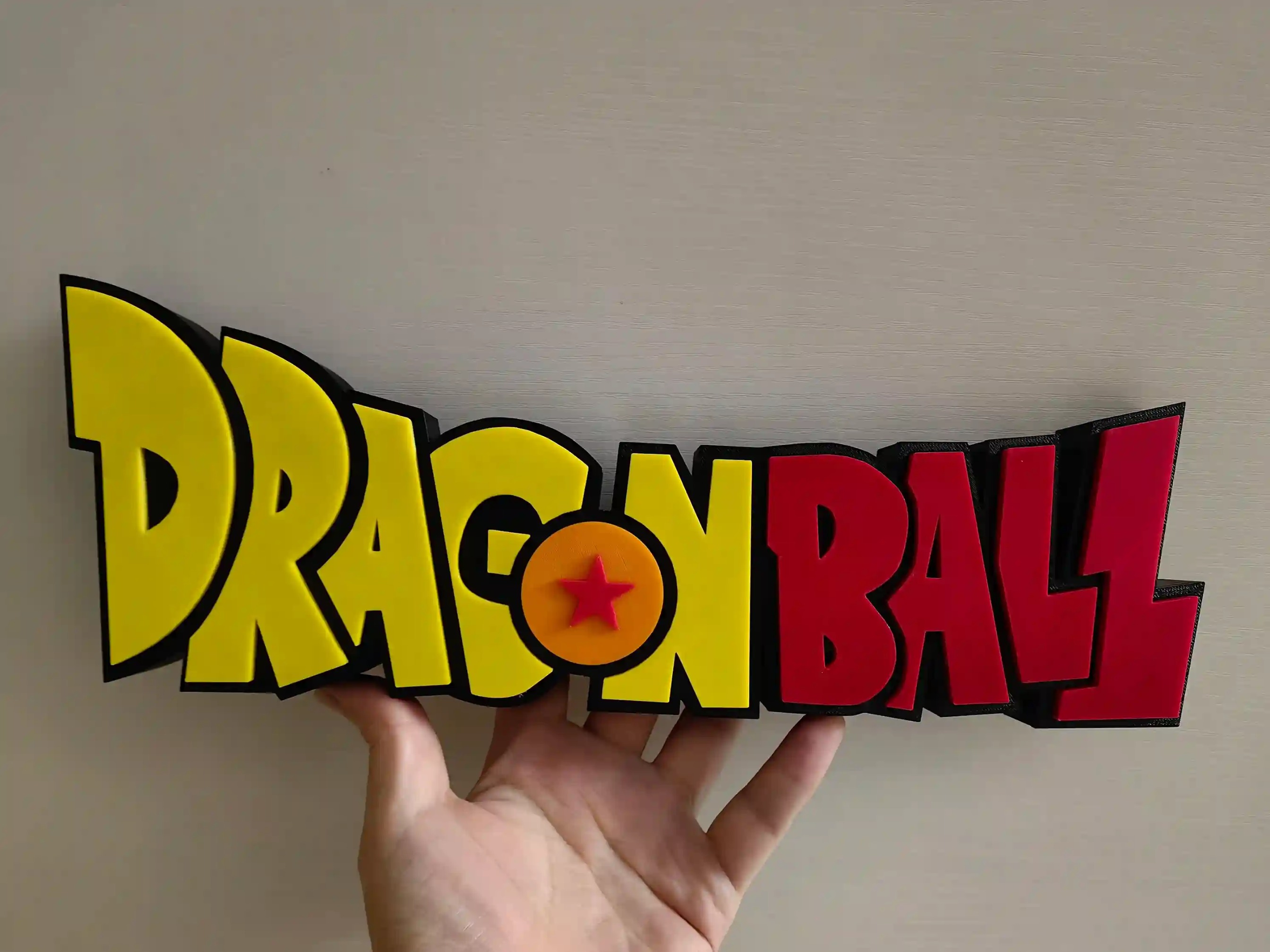 Epic 3D Printed Dragon Ball / Z / GT / Super Logo Display Standee - The Ultimate Anime Shelf Sign! By Otaku Kingdom