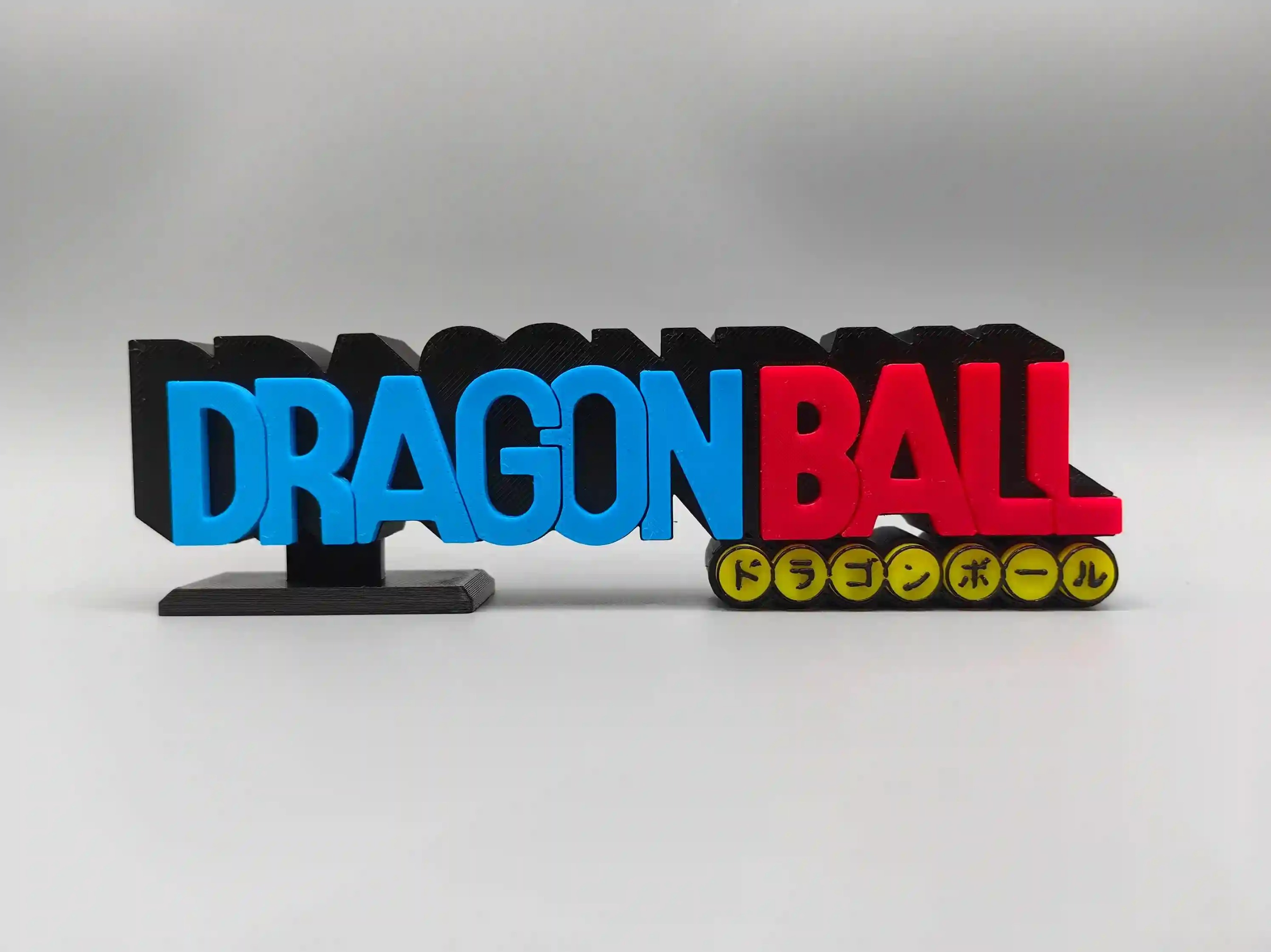 Epic 3D Printed Dragon Ball / Z / GT / Super Logo Display Standee - The Ultimate Anime Shelf Sign! By Otaku Kingdom