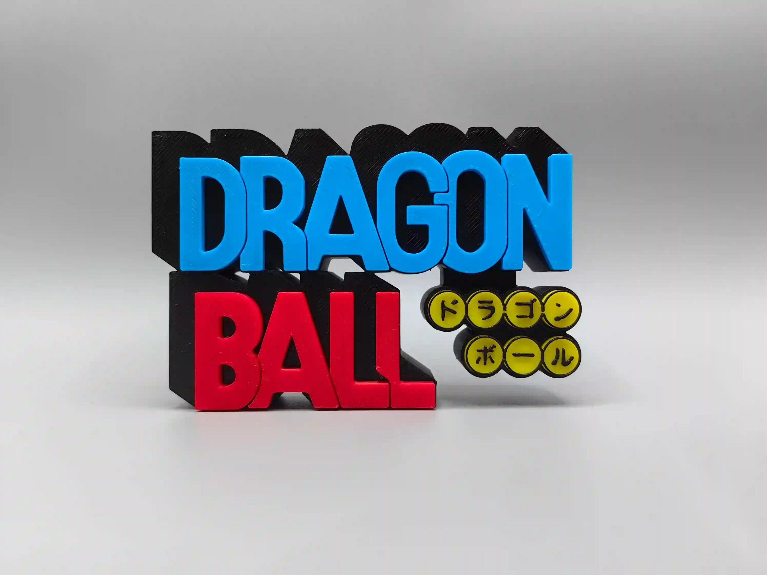 Epic 3D Printed Dragon Ball / Z / GT / Super Logo Display Standee - The Ultimate Anime Shelf Sign! By Otaku Kingdom