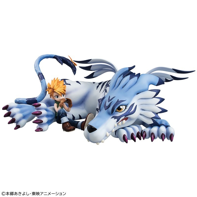 G.E.M. Series Digimon Adventure Garurumon & Yamato Ishida Complete Figure By MegaHouse