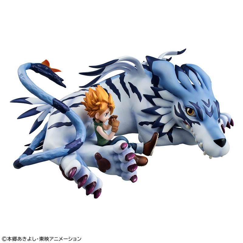 G.E.M. Series Digimon Adventure Garurumon & Yamato Ishida Complete Figure By MegaHouse