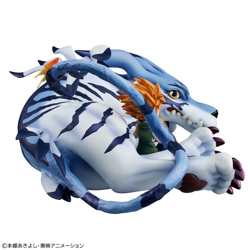 G.E.M. Series Digimon Adventure Garurumon & Yamato Ishida Complete Figure By MegaHouse
