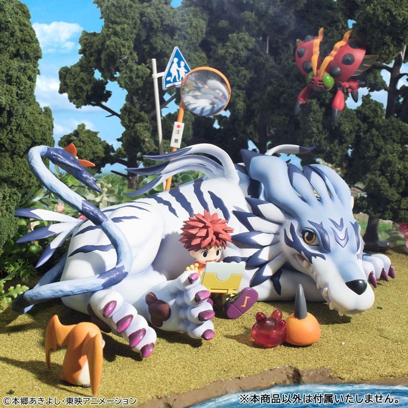 G.E.M. Series Digimon Adventure Garurumon & Yamato Ishida Complete Figure By MegaHouse