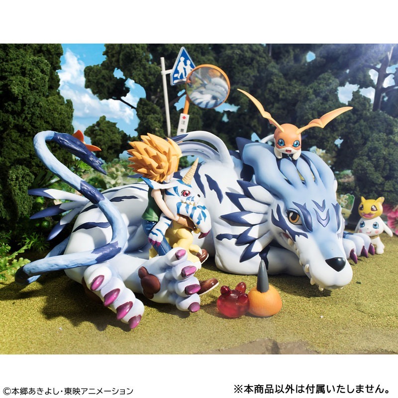 G.E.M. Series Digimon Adventure Garurumon & Yamato Ishida Complete Figure By MegaHouse
