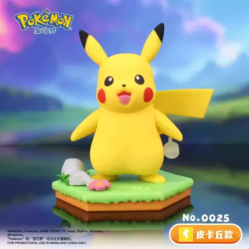 Dynamic Action Figure Diorama Pokรฉmon Complete Premium Set "Gotta Catch 'Em All!" (Pikachu, Snorlax, Gengar, Piplup, Mimikyu, Scorbunny) By Carton Toys Studio