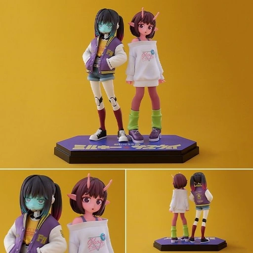 Image of [Set of 2] Pop Up Parade SP Figure Kujo Chiharu & Kurusu Makina - Milky☆Subway (14,5cm) By Good Smile Company